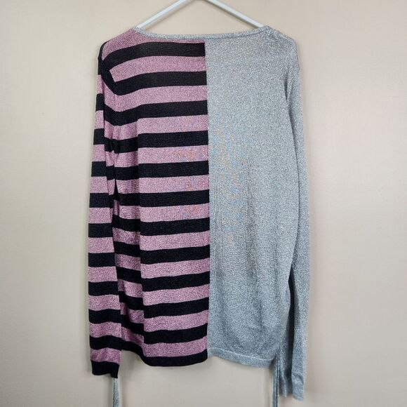 Hilfiger Collection LS Colorblock Crest Shield Drawstring Lightweight Sweater XS - Picture 3 of 9